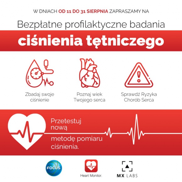 Bezpłatne badania profilaktyczne w CH Focus